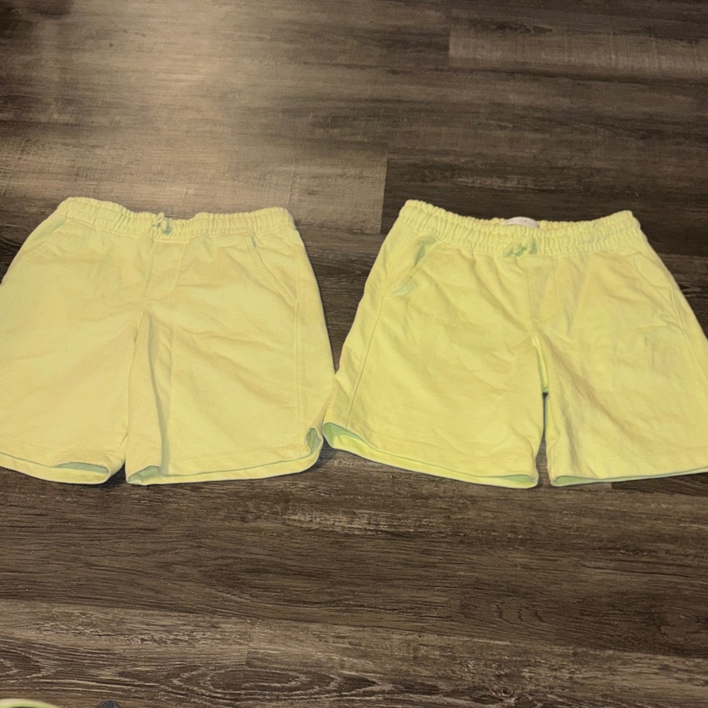 Zara Light Yellow Kids Shorts - Pair